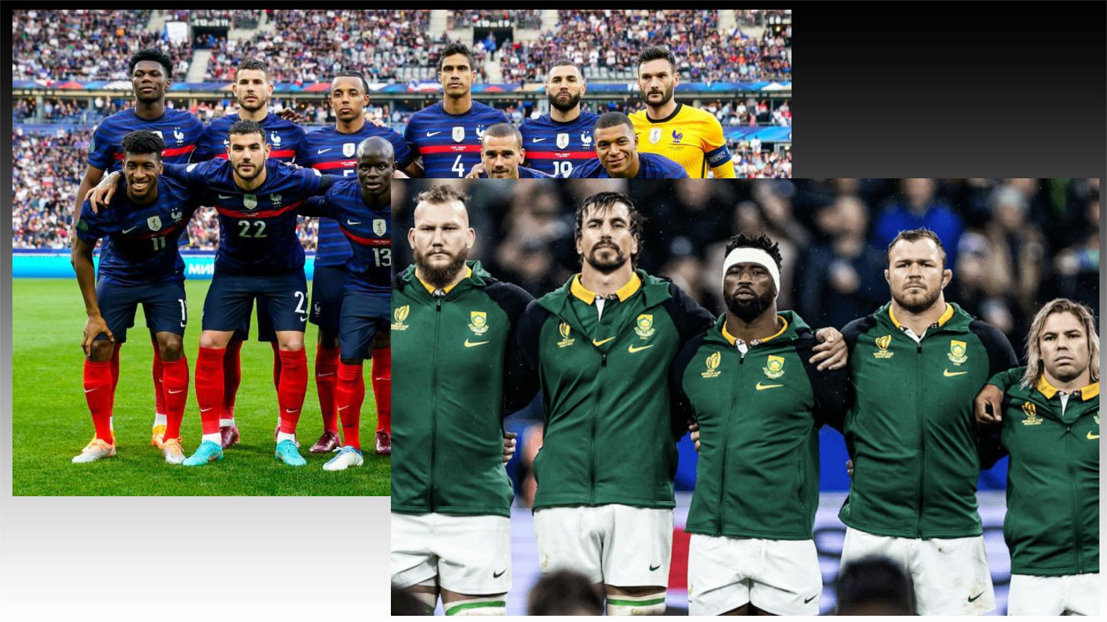 Equipe de rugby d'Afrique du Sud/Equipe de France de football | Fondas ...